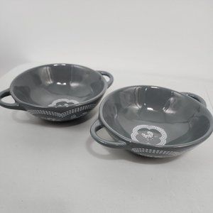 NEW set of 2 Temp-tations by Tara Gray Doodle Doo Bowl 16oz with handles